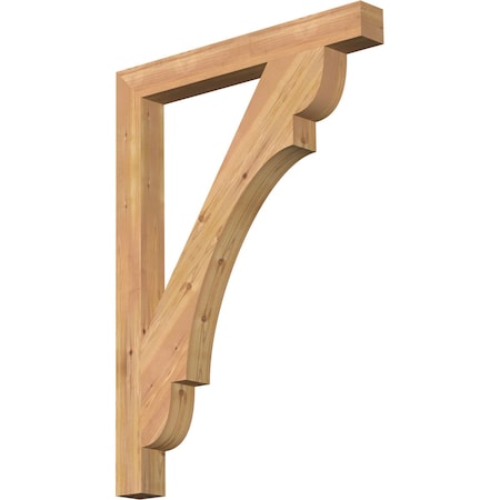 Olympic Block Smooth Bracket, Western Red Cedar, 3 1/2W X 32D X 44H